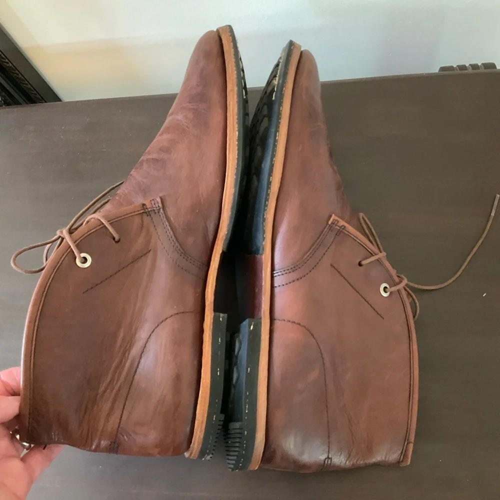 Timberland Boot Company Wodehouse Brown Leather Chukka Boots Size 12